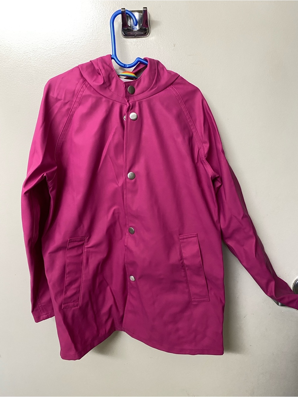 Primary Pink Kids Raincoat